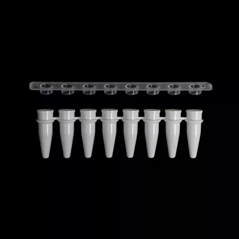 PCR 8-Strip Tubes, White, 200 μL  PCR-0802W-FC