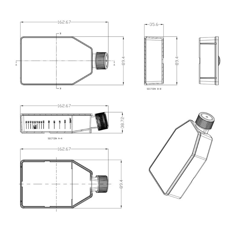 細胞培養瓶-T75 (TC 處理,密封蓋,單個裝) CCF-T75H