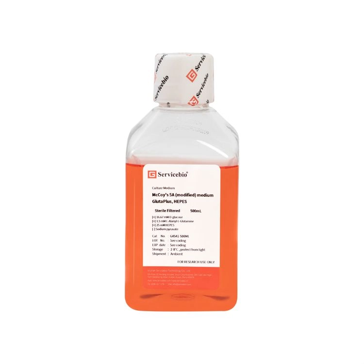 McCoy's 5A (modified) medium, GlutaPlus, HEPES