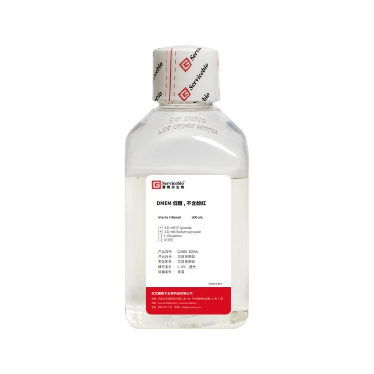 DMEM, Low Glucose, no Phenol Red